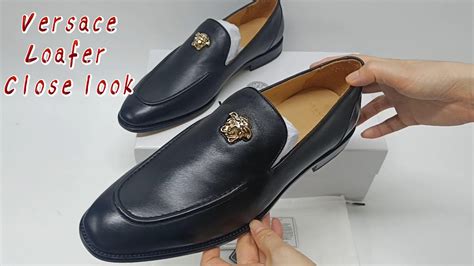 versace collection men loafer|medusa apron toe loafer men.